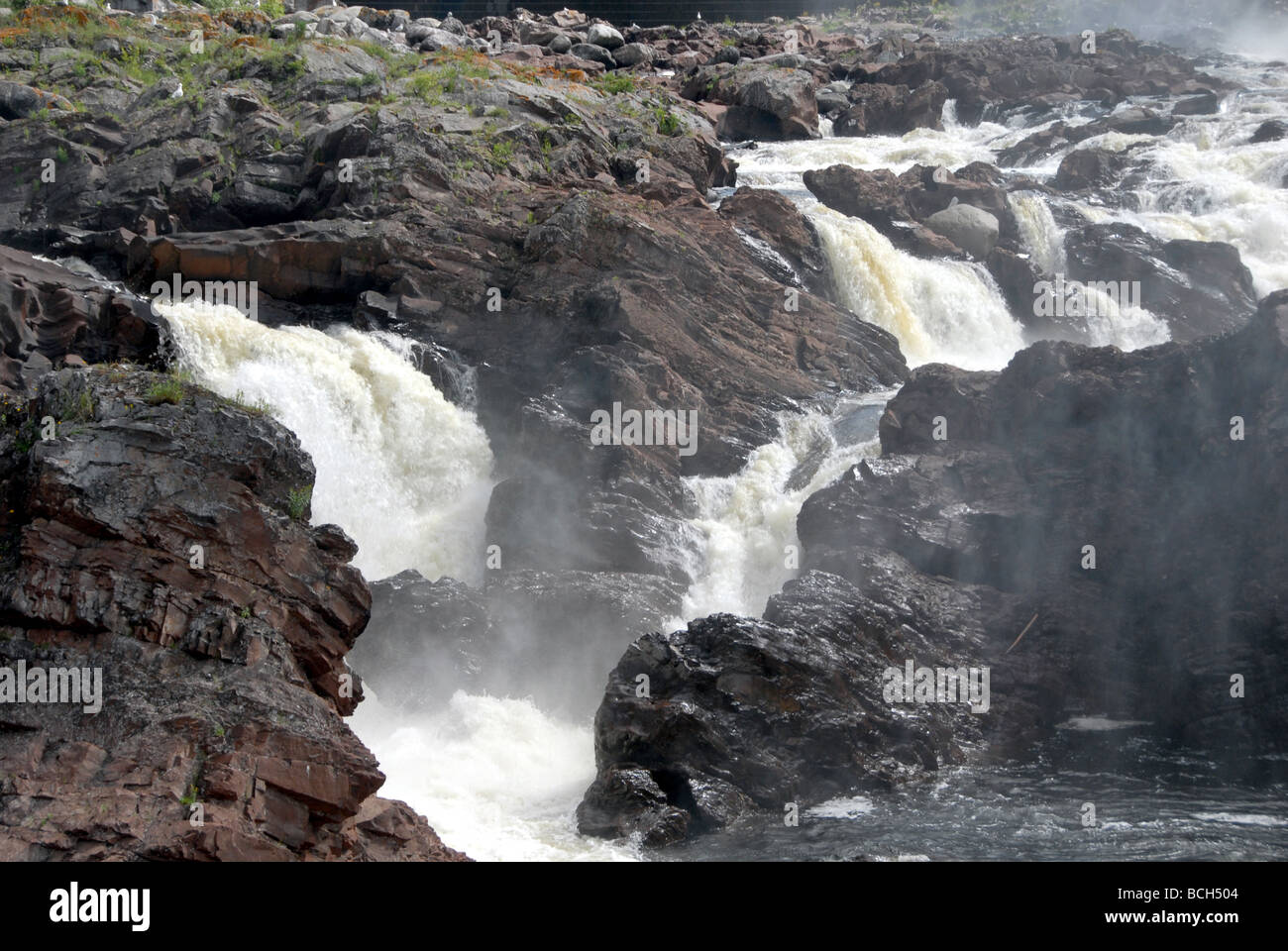 Exploits River Grand Falls-Windsor Neufundland Kanada Stockfoto