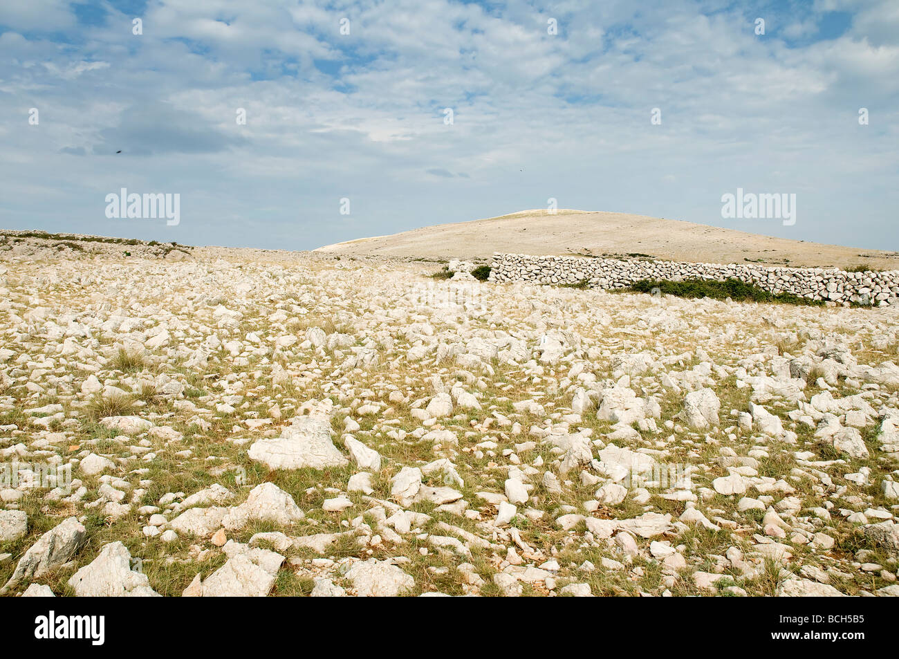 Das Plateau der Insel Krk, Kroatien Stockfoto