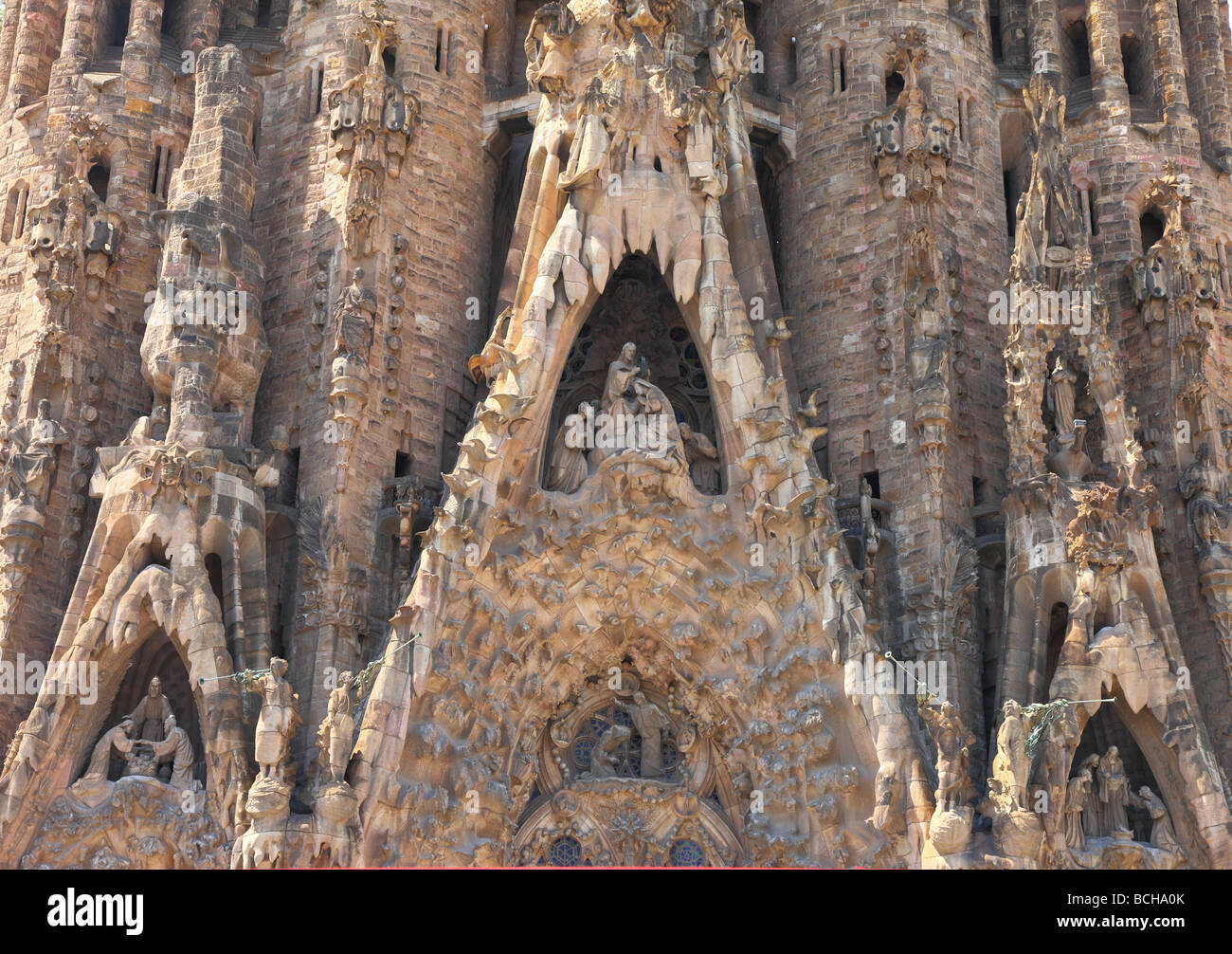 Sagrada Familia von Gaudi Barcelona Catalunya Spanien Stockfoto