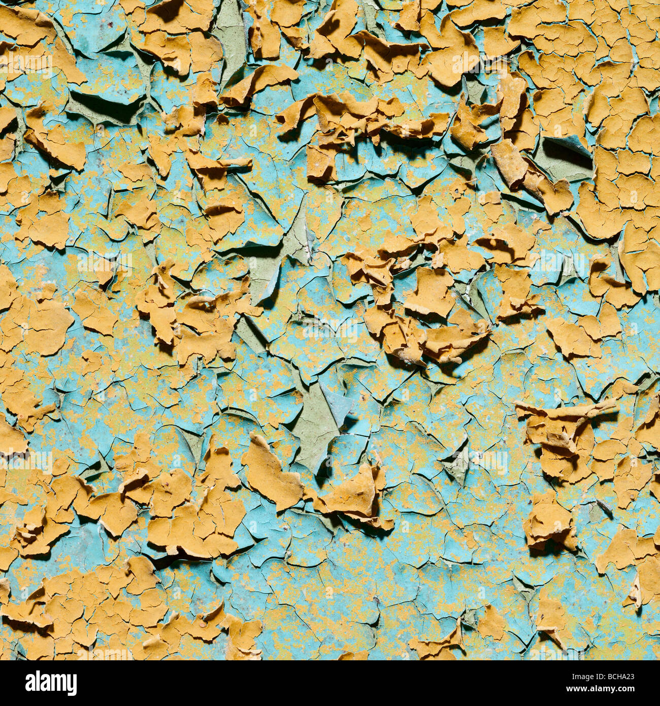 Alten verwitterten Mauer mit Rissen Textur Stockfoto