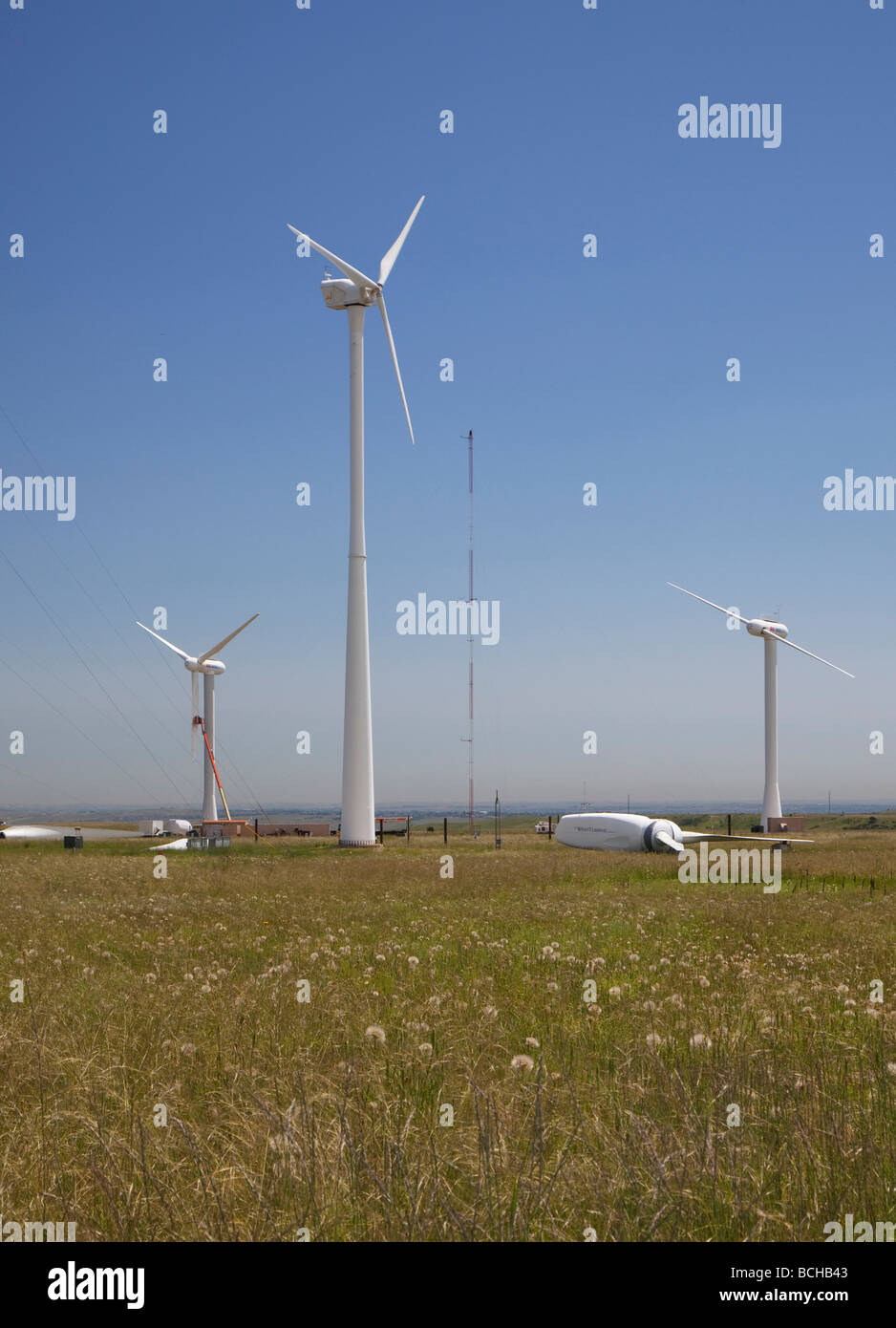 Windenergieforschung im Wind Technology Center der National Renewable Energy Laboratory Stockfoto