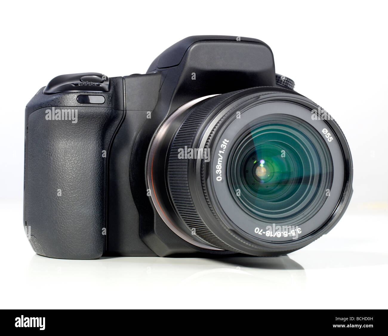 Schwarz digitale 35mm DSLR Kamera Spiegelreflex Stockfoto