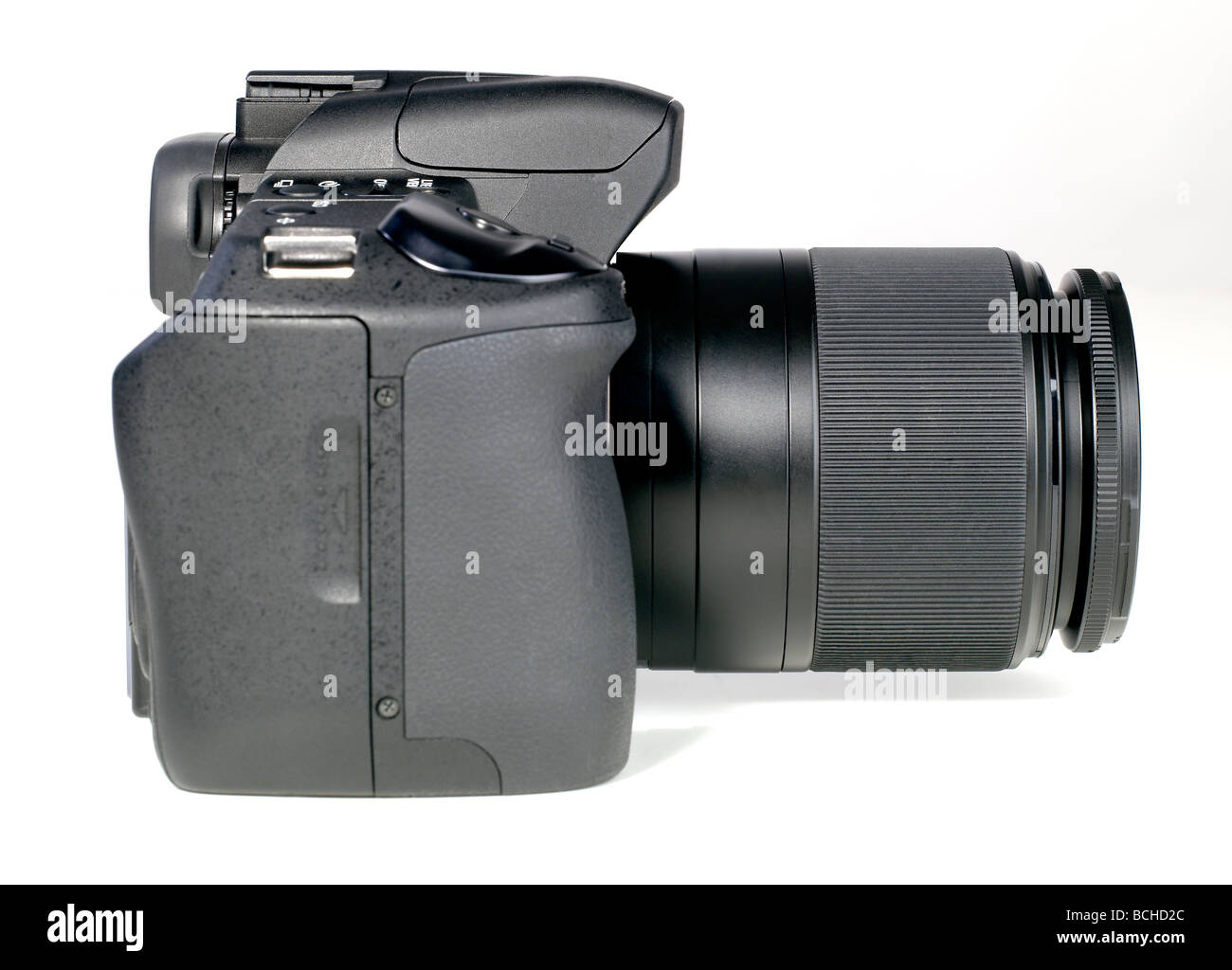 Schwarz digitale 35mm DSLR Kamera Spiegelreflex Stockfoto
