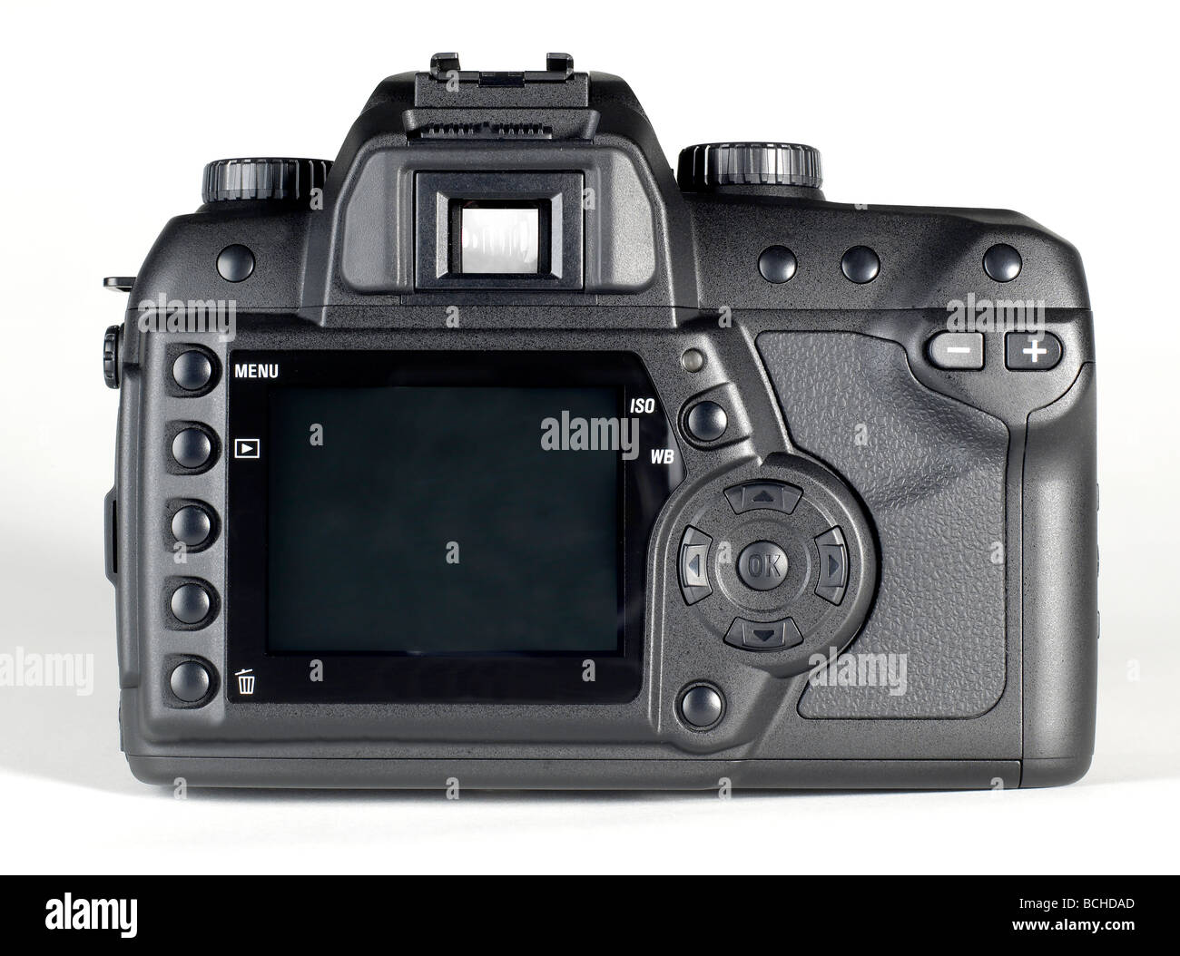 Schwarz digitale 35mm DSLR Kamera Spiegelreflex Stockfoto