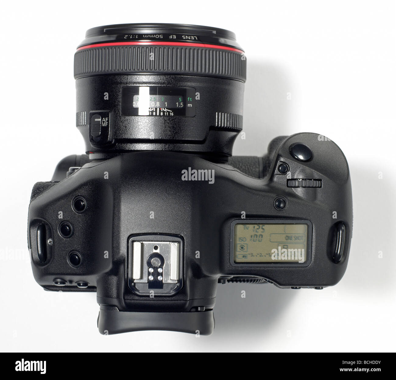 Schwarz digitale 35mm DSLR Kamera Spiegelreflex Stockfoto