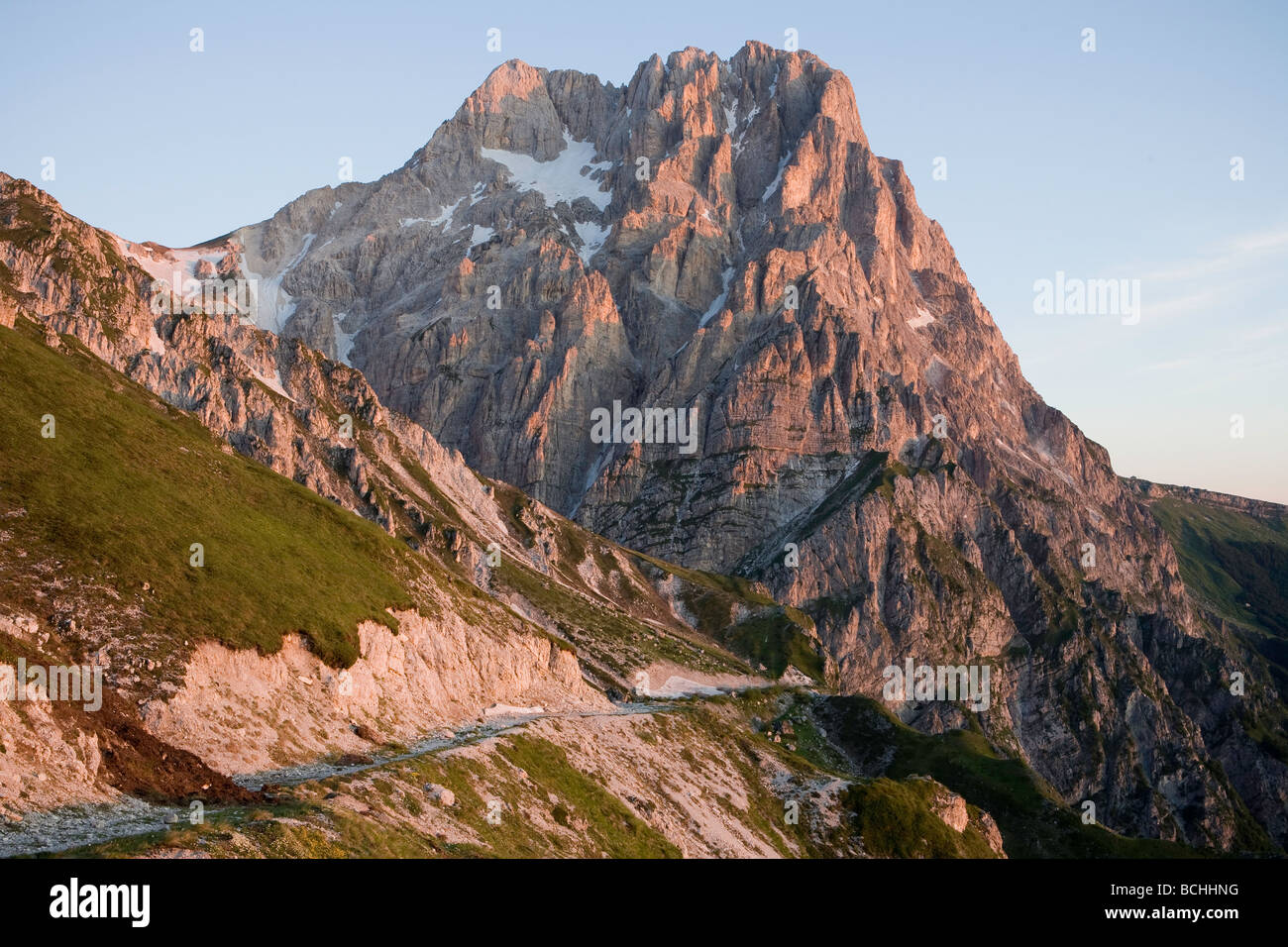 Corno Grande im Gran Sasso Nationalpark Abruzzen Italien Stockfoto