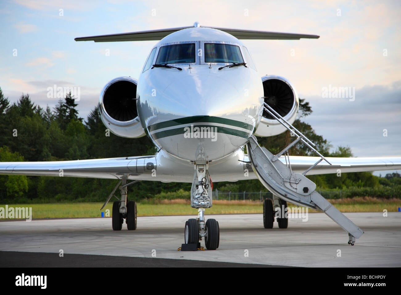 Privat-jet Stockfoto