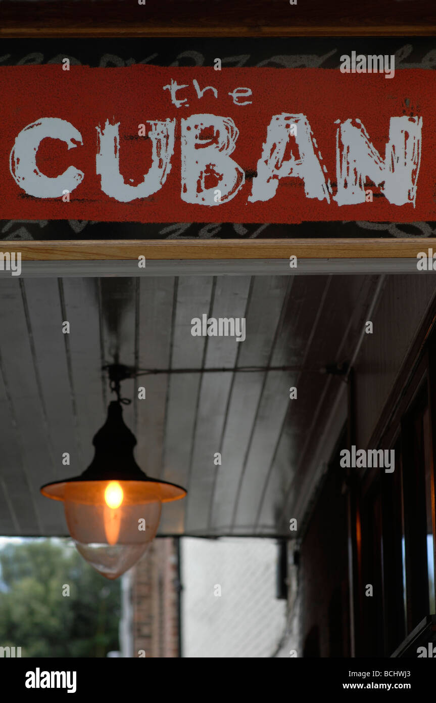 Das kubanische restaurant Stockfoto