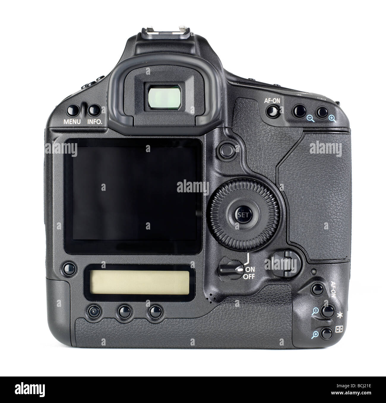 35mm DSLR Kamera Körper zurück Digitalformat Stockfoto