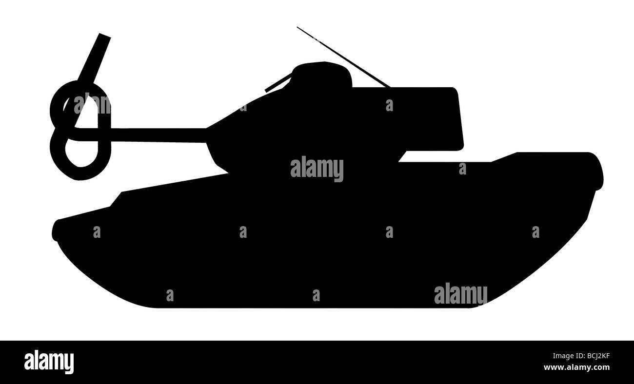 Tank entwaffnet Stockfoto