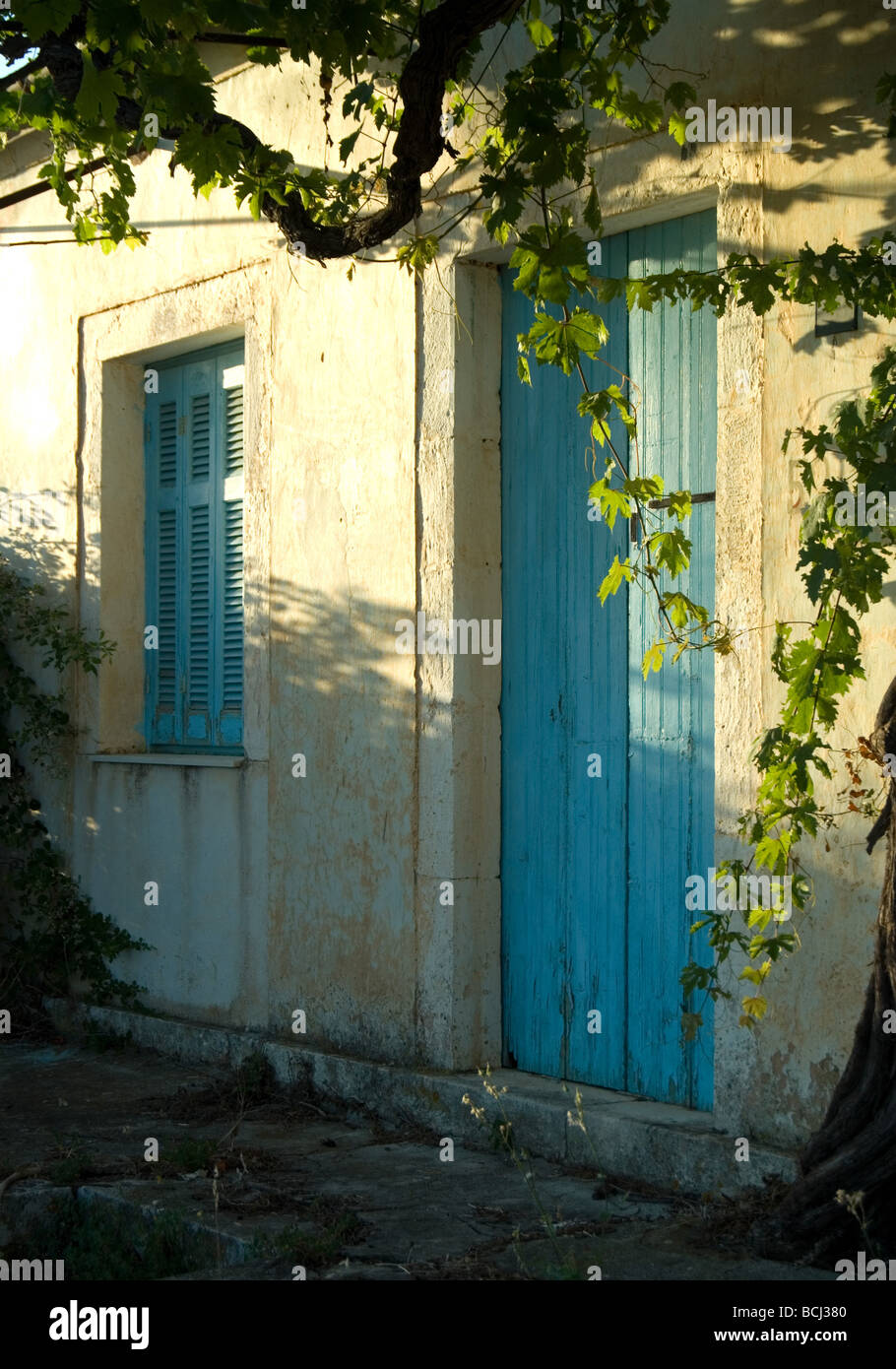 Griechisches Haus Stockfoto