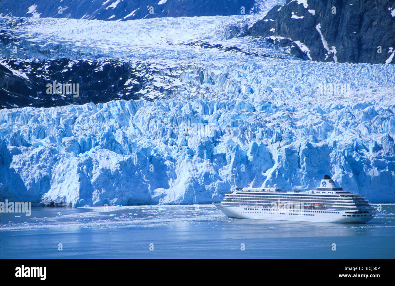 Crystal Harmony Margerie Gletscher Glacier Bay NP SE AK Sommer Szene Stockfoto