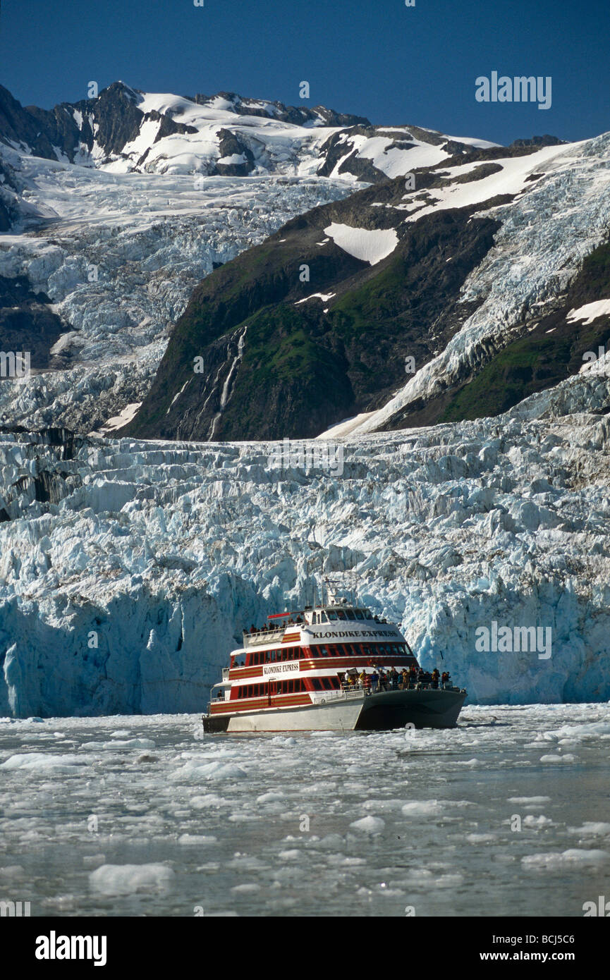 Überraschung oberen Treppe Gletscher Tour Boot AK Yunan Prinz-William-Sund Sommer Stockfoto