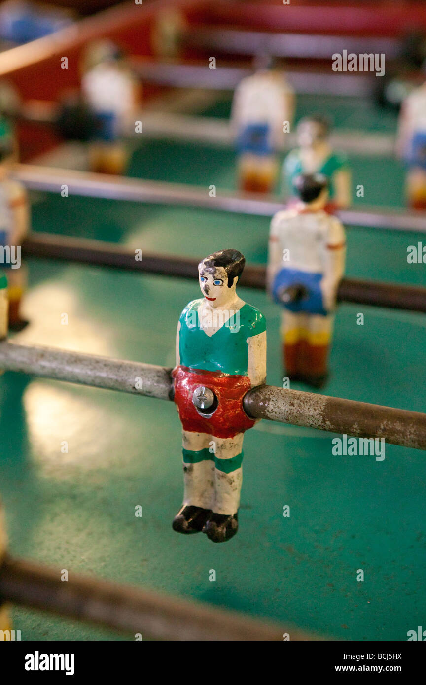 Detail der Tabelle Fußballspiel Alias foosball Stockfoto