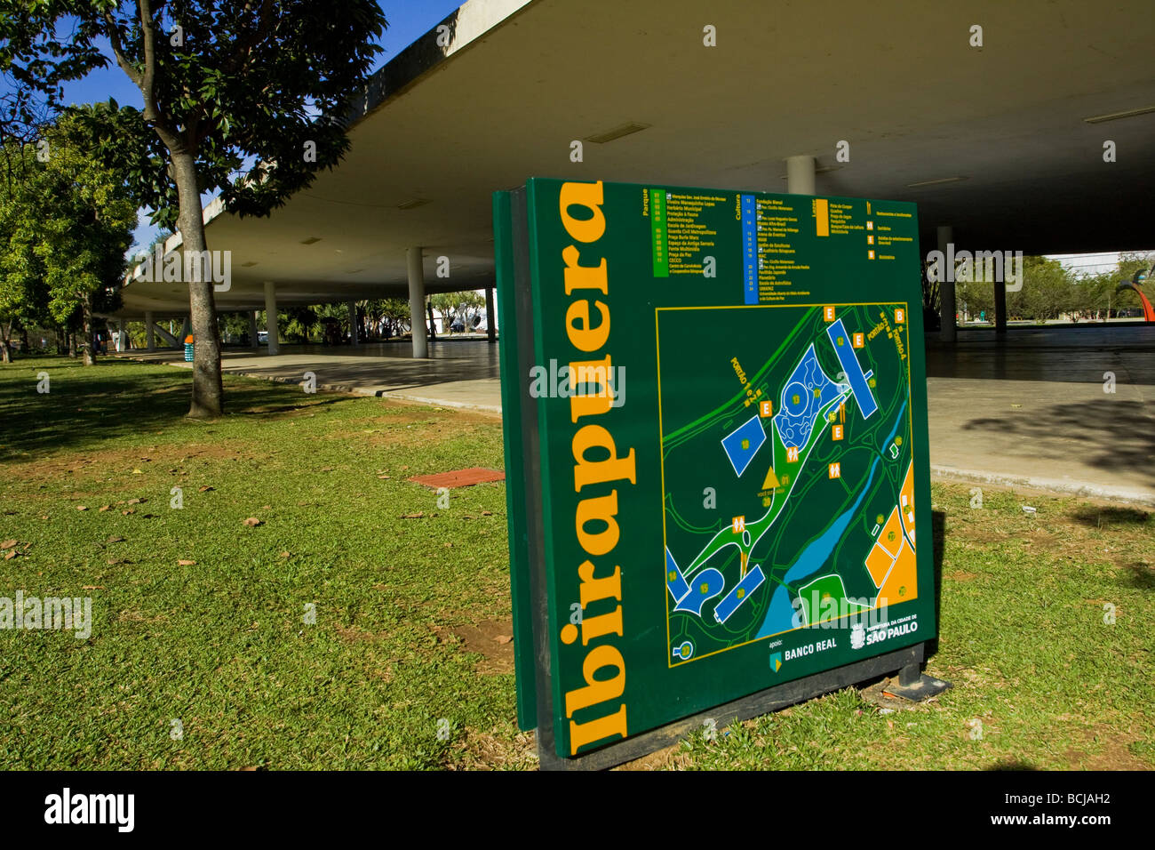 Ibirapuera Park bei Paulo Stadt in Brasilien. Stockfoto
