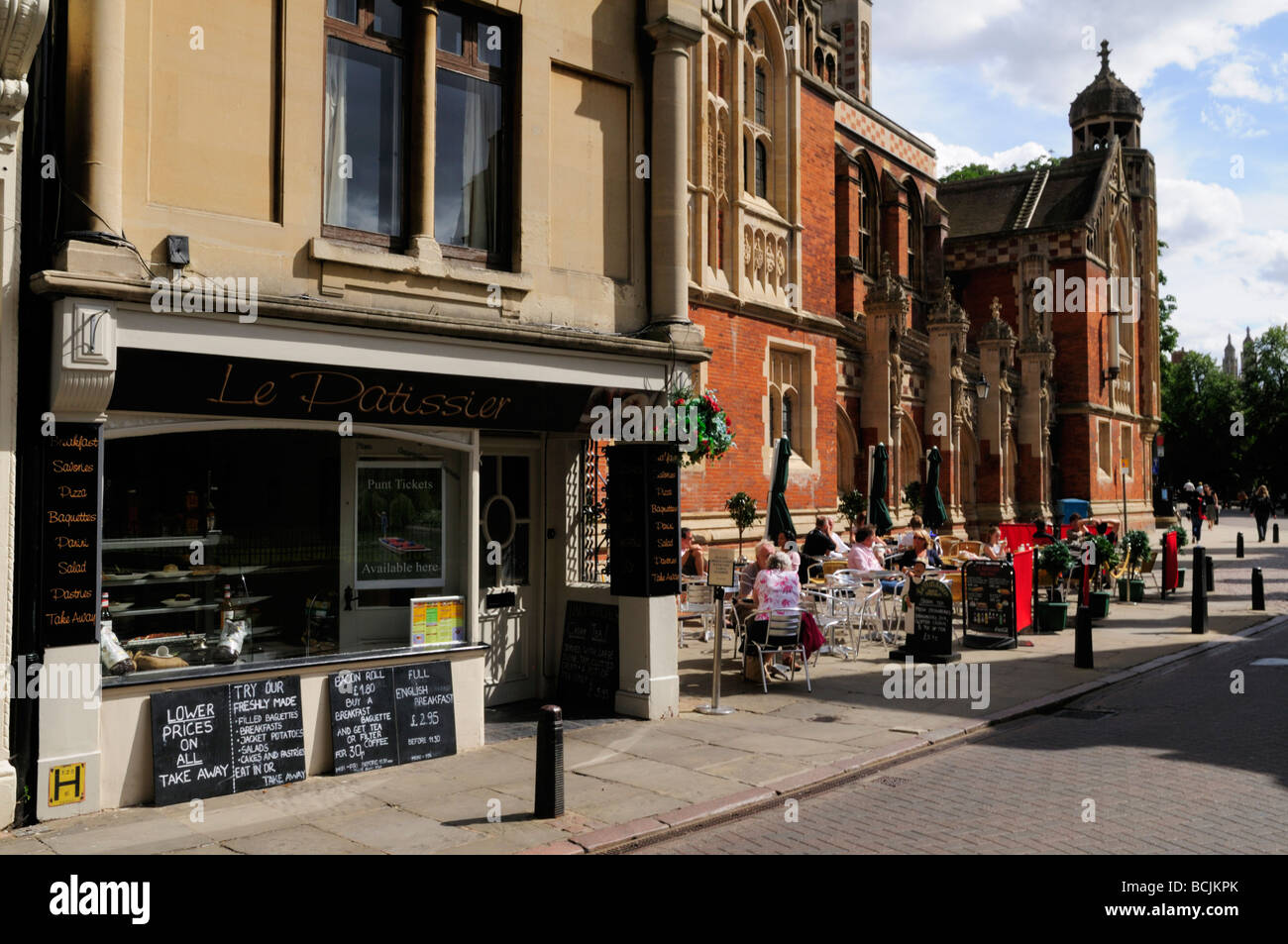 Cafe in St. Johns Straße Cambridge England UK Stockfoto