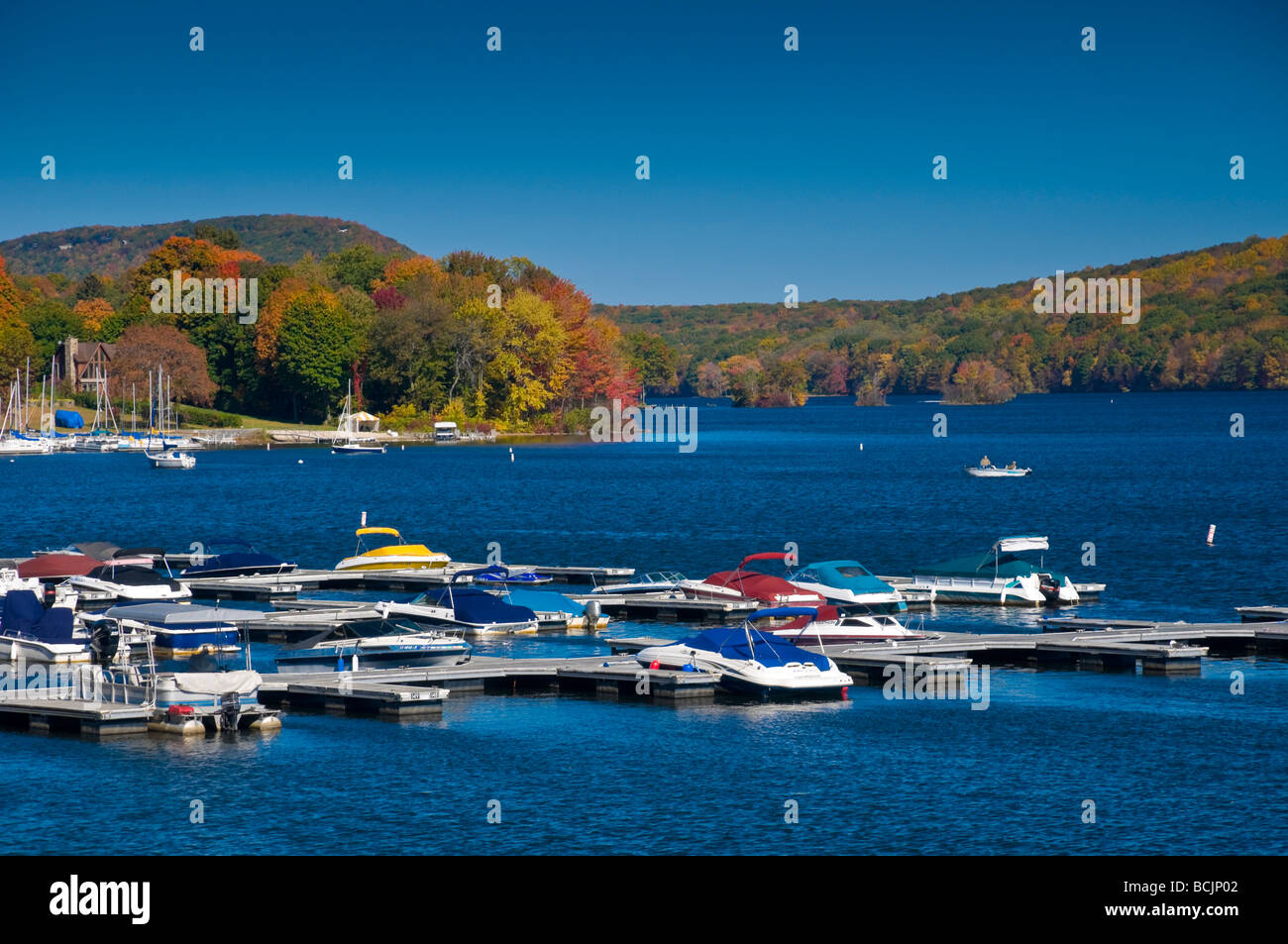 USA, Connecticut, Lake Candlewood Stockfoto
