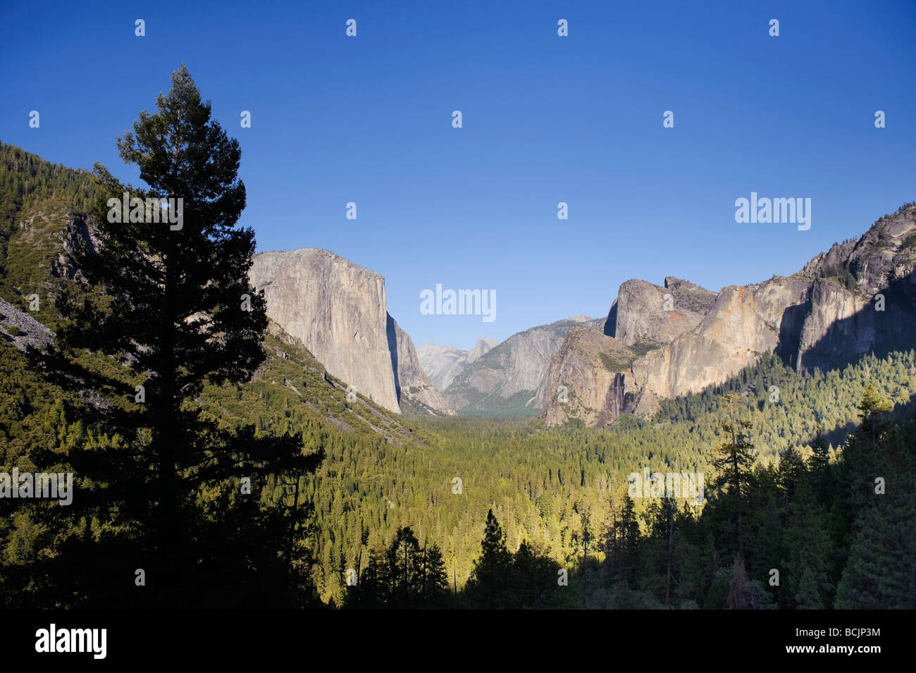 USA, California, Yosemite-Nationalpark Yosemite Valley, Tunnel View Stockfoto