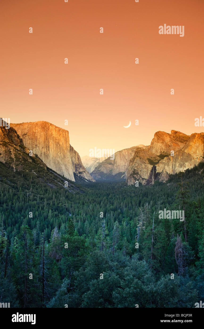 USA, California, Yosemite-Nationalpark Yosemite Valley, Tunnel View Stockfoto