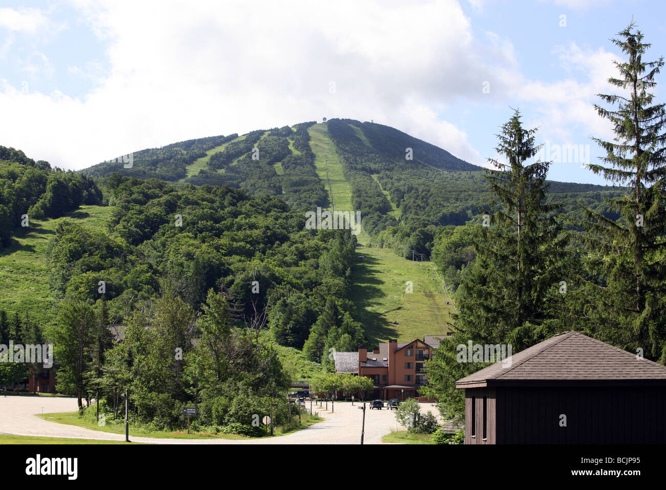 Pico Mountain Ski Resort in Killington, Vermont. Stockfoto