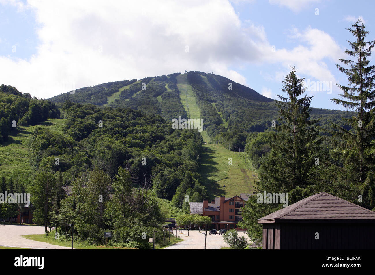 Pico Mountain Ski Resort in Killington, Vermont. Stockfoto