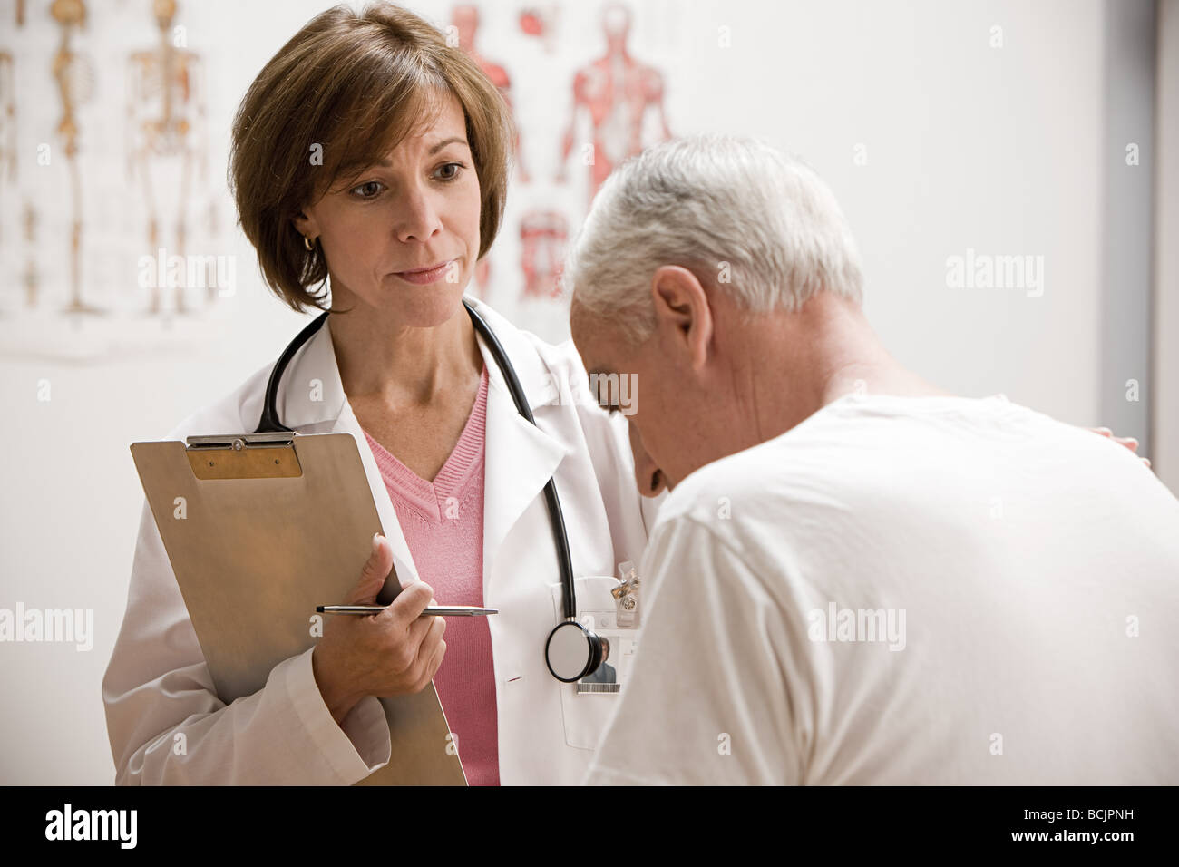 Arzt und patient Stockfoto