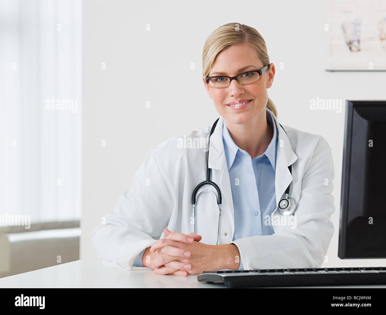 Porträt von einer Ärztin Stockfoto