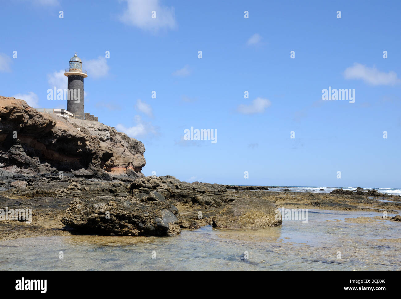 Leuchtturm Punta de Jandia, Kanarischen Insel Fuerteventura, Spanien Stockfoto