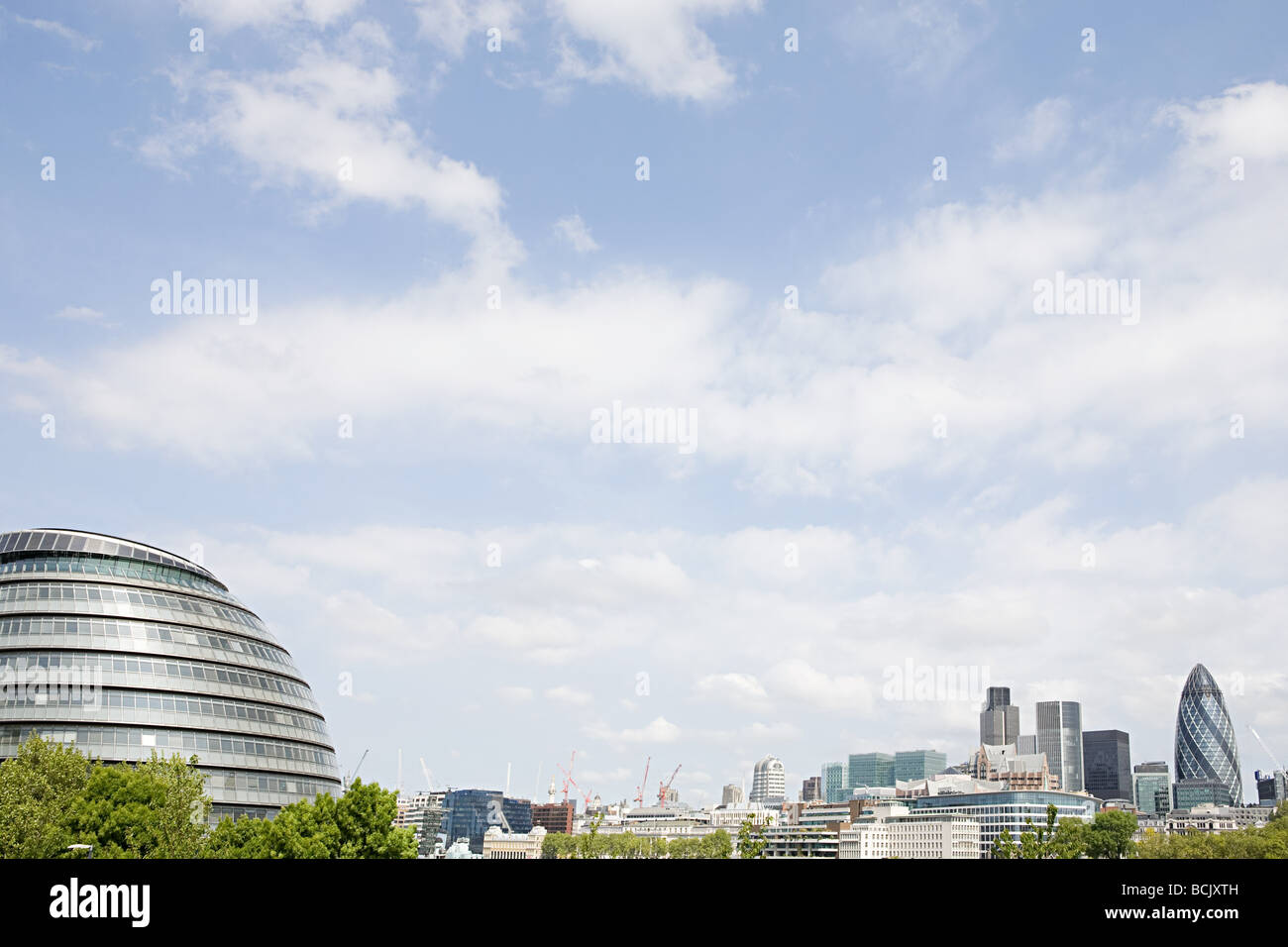 Rathaus und City of london Stockfoto