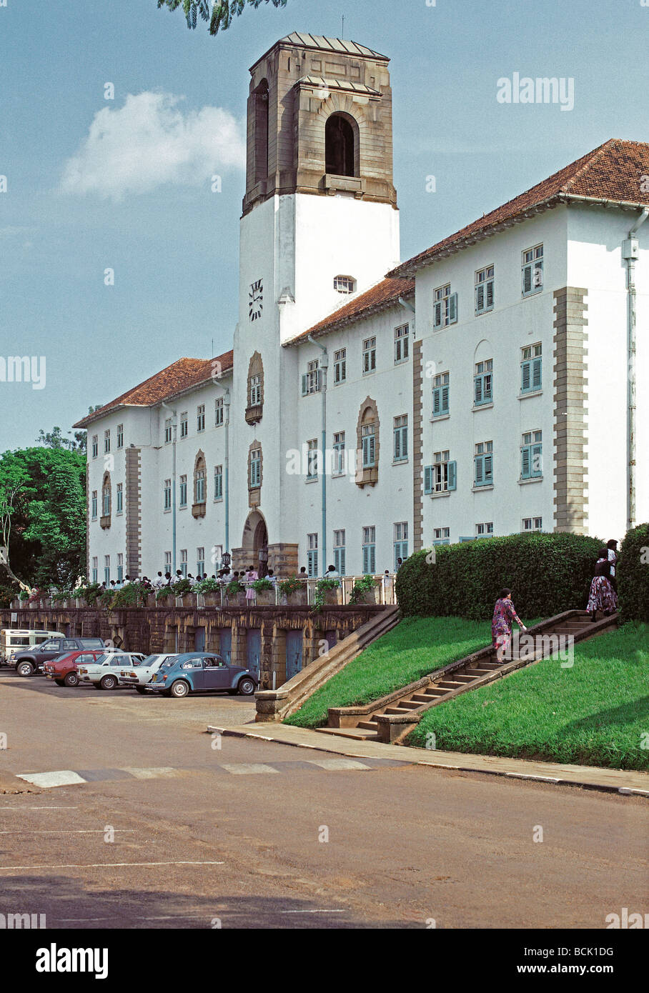 Makerere Universität Hauptgebäude Kampala-Uganda-Ostafrika im Jahr 1990 Stockfoto
