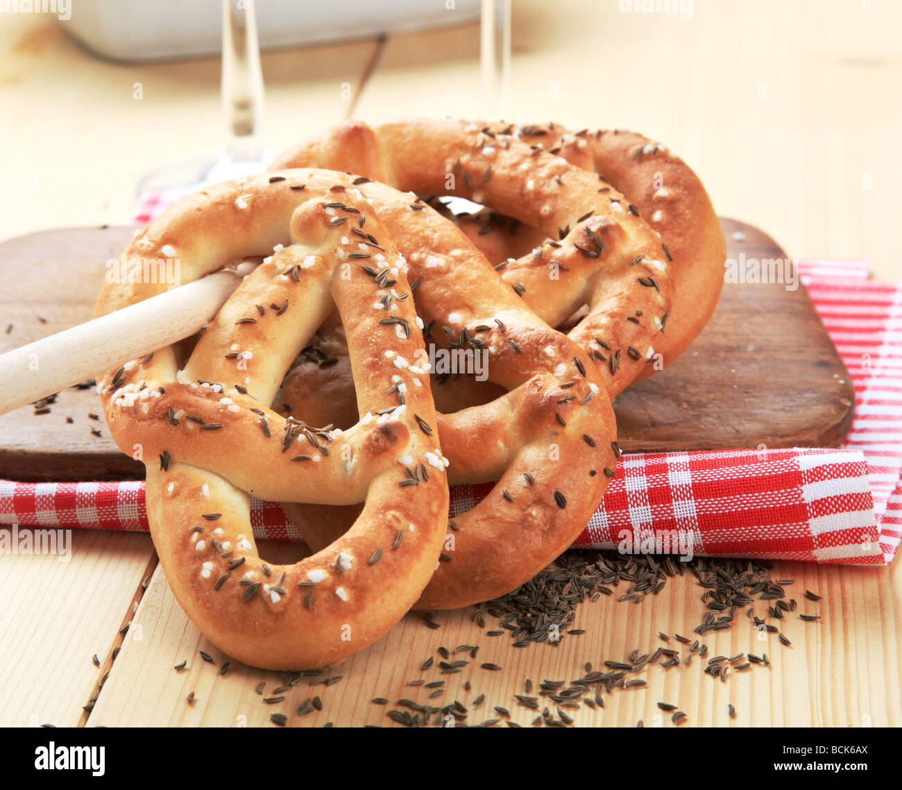 Weiche Brezeln Stockfoto