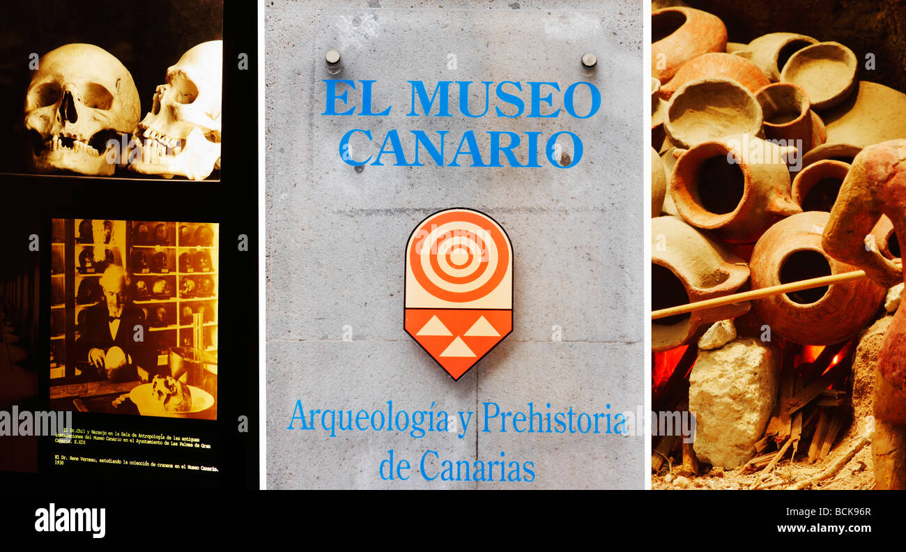 El Museo Canario (Kanarische Museum), Las Palmas, Gran Canaria. Stockfoto