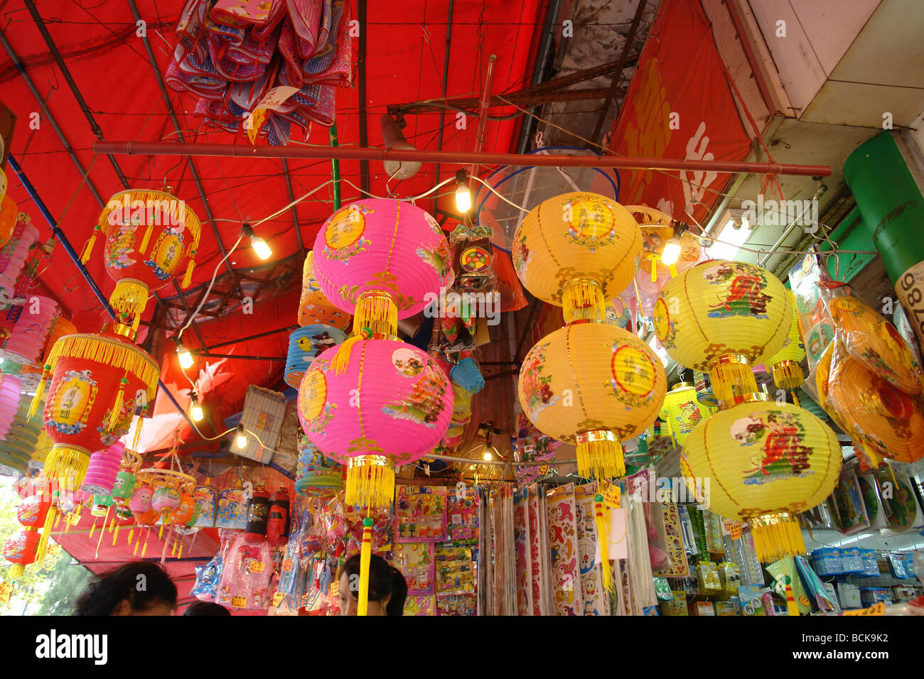 Chinesische Märchenfiguren Mid-Autumn Festival in Hongkong China Stockfoto