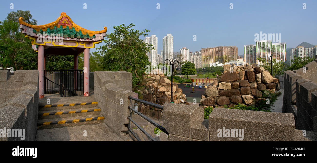 China Hong Kong Öffentlichkeit Wohnsiedlung in Sha Tin Stockfoto