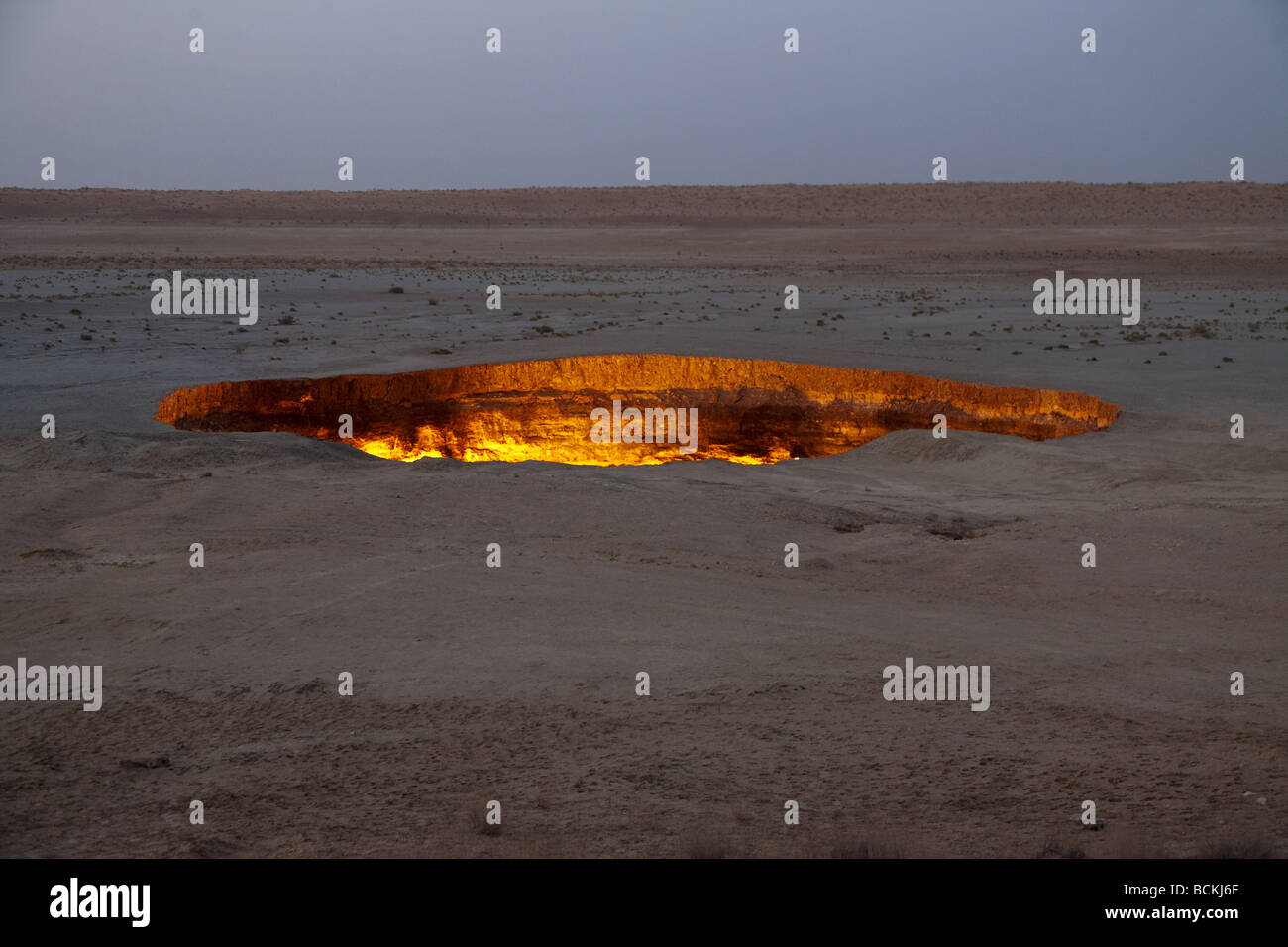 Darvaza Gas Krater Stockfoto
