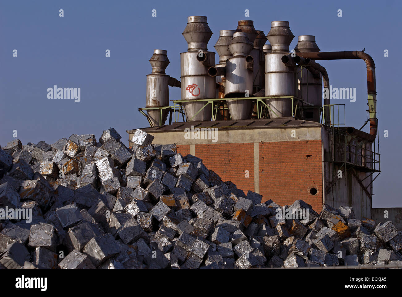 Metall-recycling-Werk, Köln, Deutschland. Stockfoto