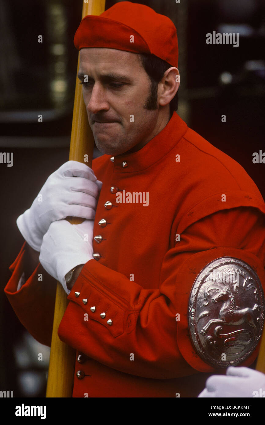 Doggettt der Ruderer auf der Oberbürgermeister, Stadt Stockfoto