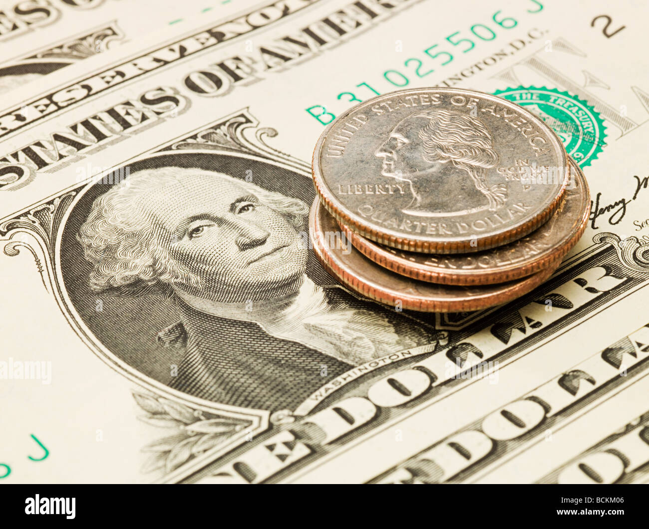 Amerikanische Währung Stockfoto