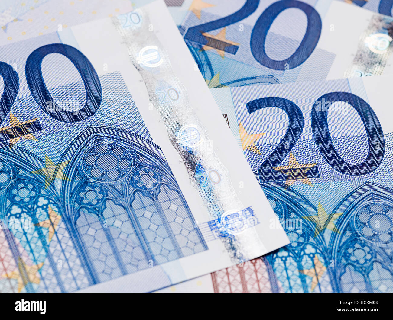20 Euro-Banknoten Stockfoto