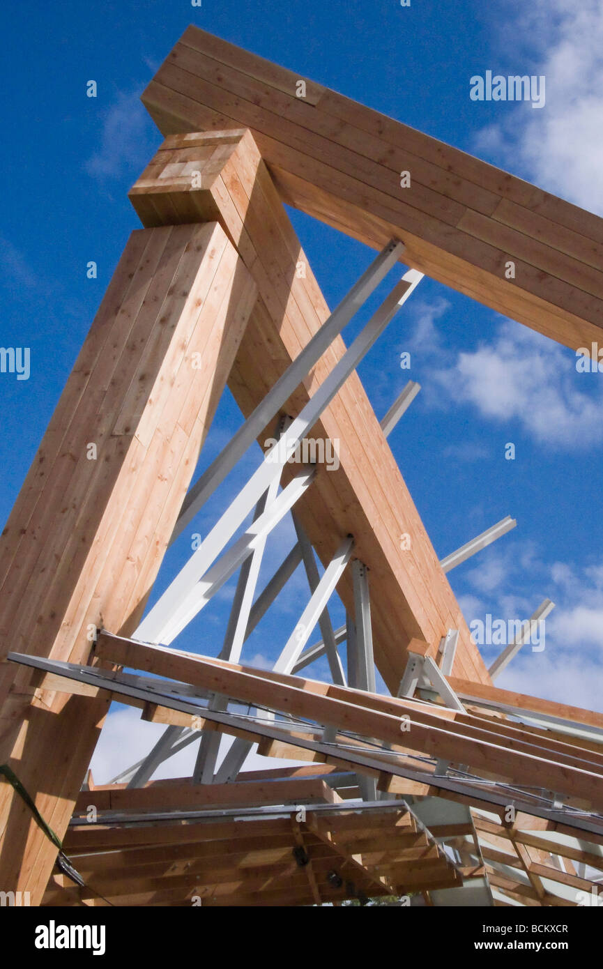 Dach des Pavillon 2008 entworfen von Frank Gehry Kensington Park London Stockfoto