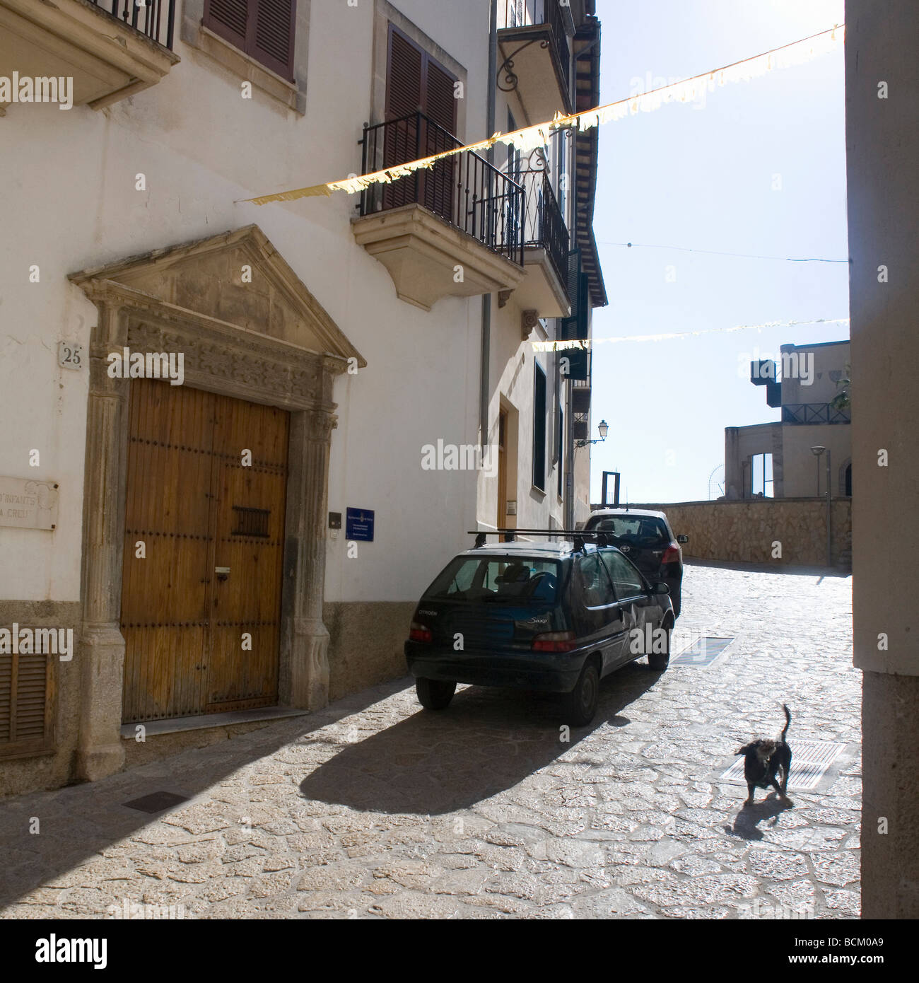 Kleinstadt auf Mallorca Stockfoto