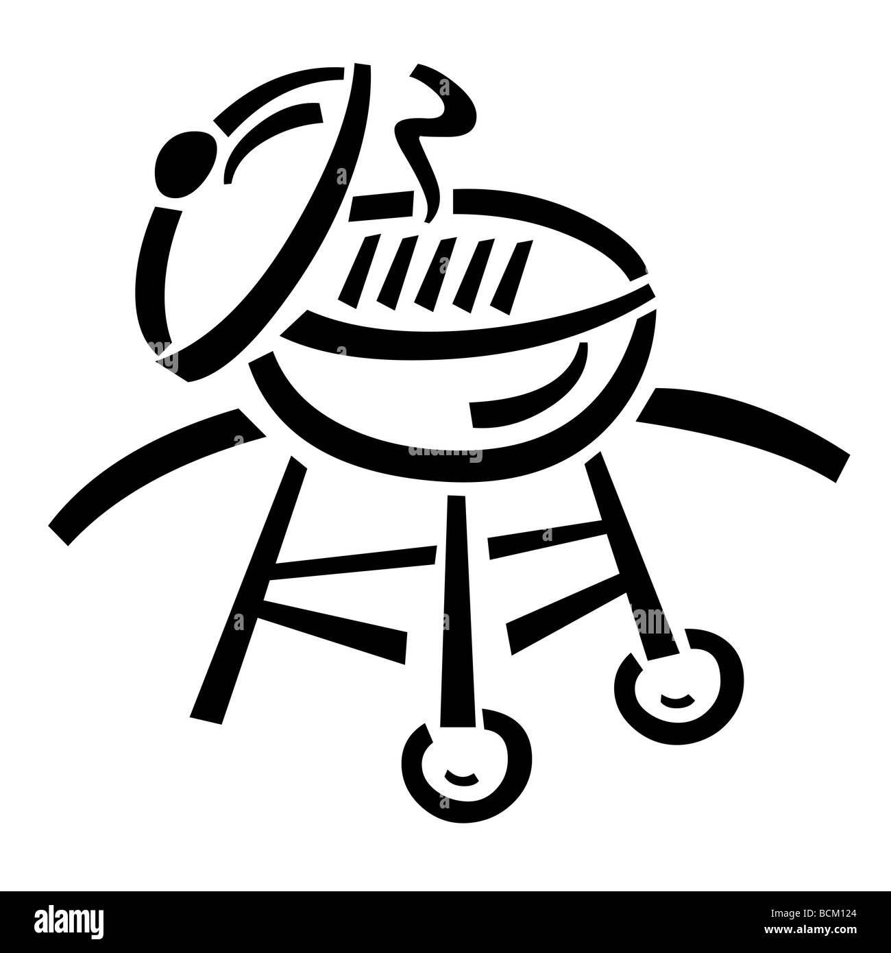Grill-symbol Stockfoto