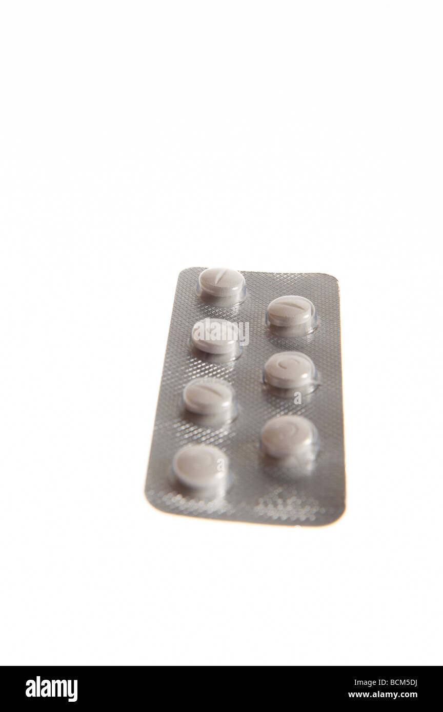 Anti-Histamin für Allergie und Insekt beißt Tabletten Stockfoto