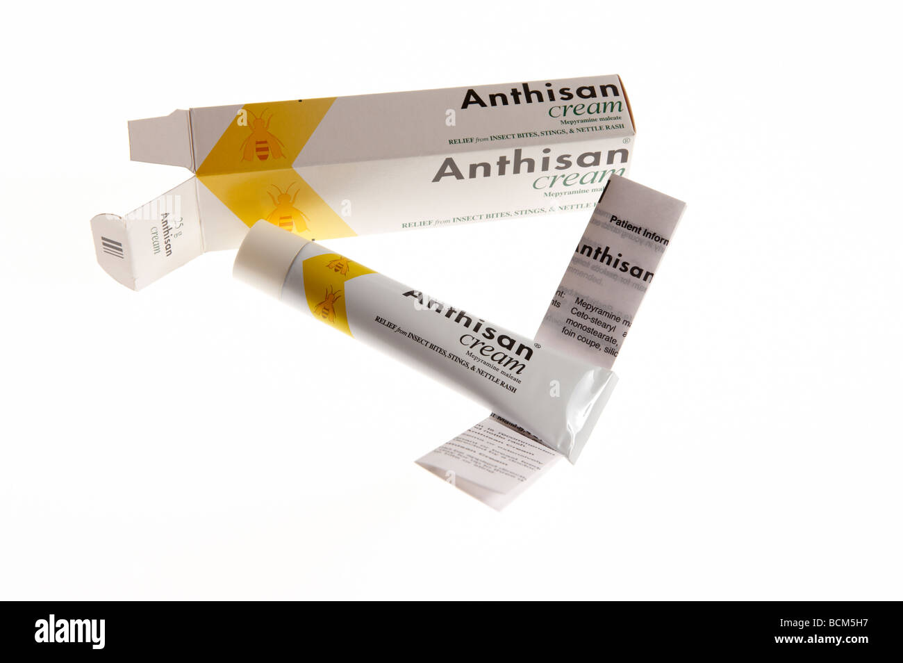 Anti-Histamin für Allergie und Insekt beißt Creme Stockfoto