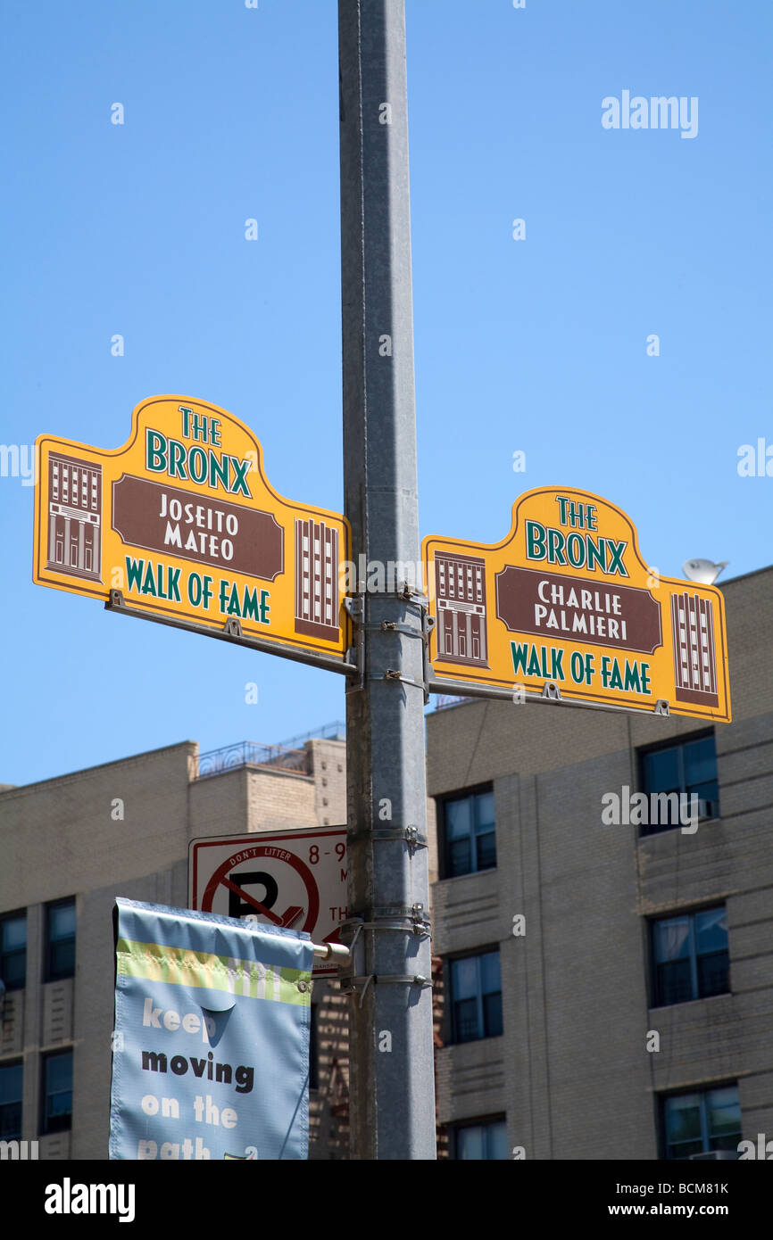 Bronx Walk of Fame, 161st Street und der Grand Concourse, Bronx, New