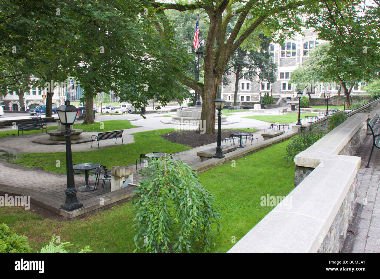 Campus-Szene, City College of New York, NY, USA Stockfoto