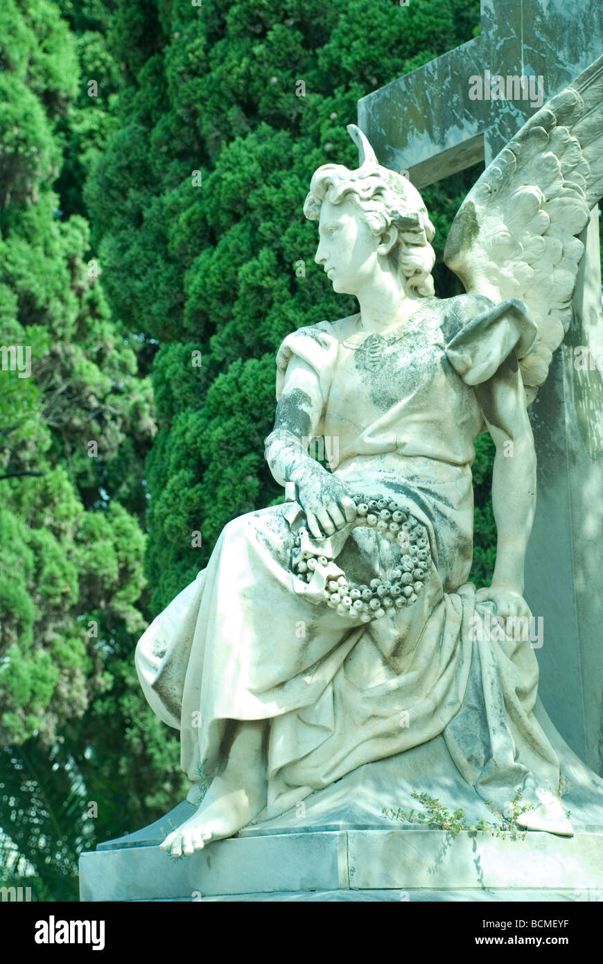 Grabstätten auf dem Friedhof von Sitges, Barcelona - Spanien Stockfoto