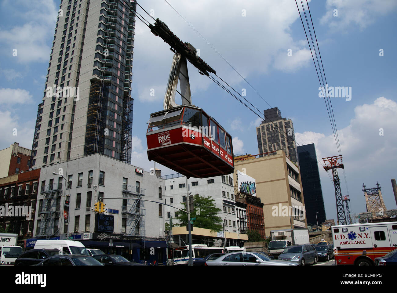 Roosevelt Island Tramway, New York NY Stockfoto
