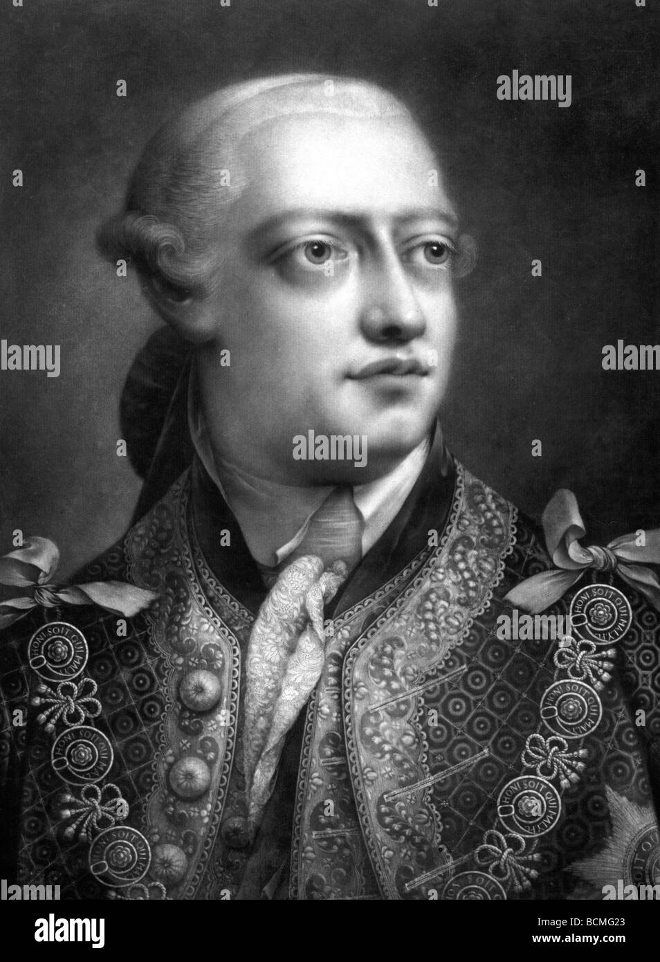 Seine heilige Majestät George III, König von Großbritannien, Etc, 1762 Stockfoto