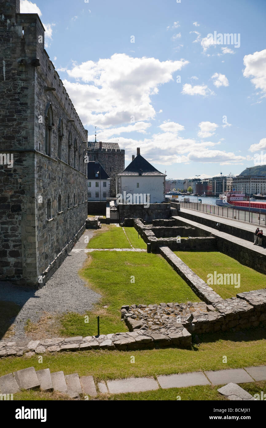 Haakon s Hall in Bergen Norwegen Stockfoto